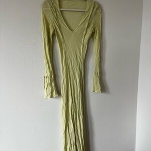 DISSH Green Ruffle Maxi Dress